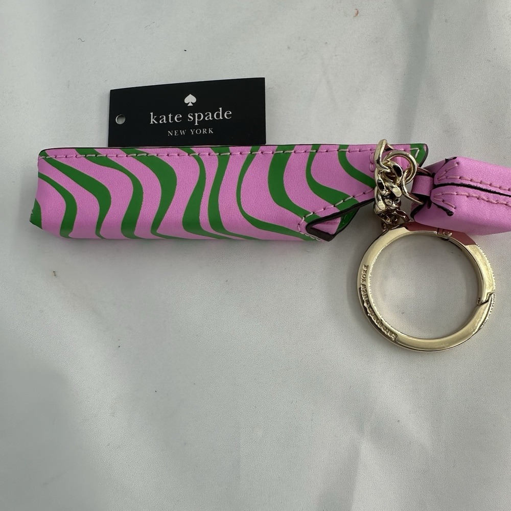 Kate Spade Sticky Situation Chewing Bubble Gum Key Chain Bag Charm Fruit Stripe - Picture 2 of 5